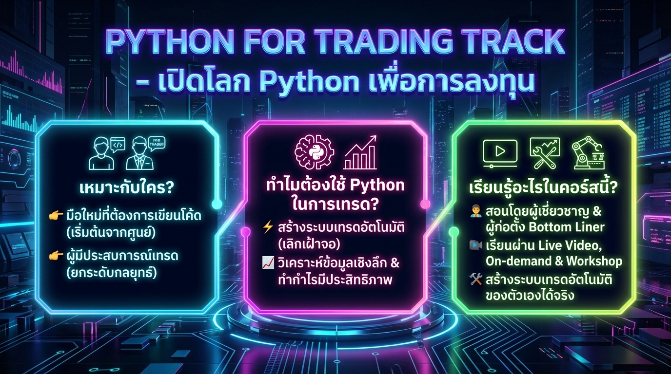 Python for Trading Track: เปิดโลก Python เพื่อการลงทุน