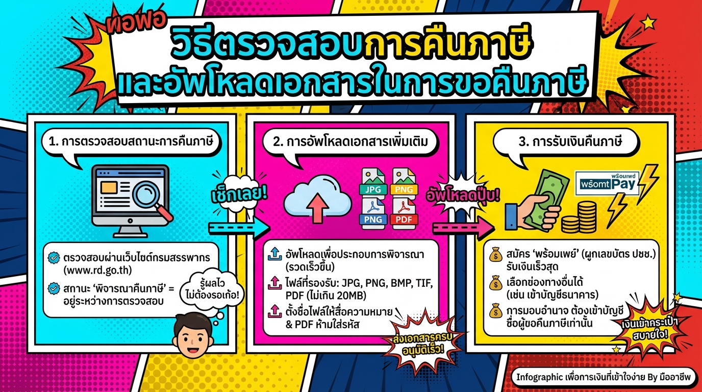 ตรวจสอบคืนภาษี & อัพโหลดเอกสาร: คู่มือฉบับสมบูรณ์ | การเงิน