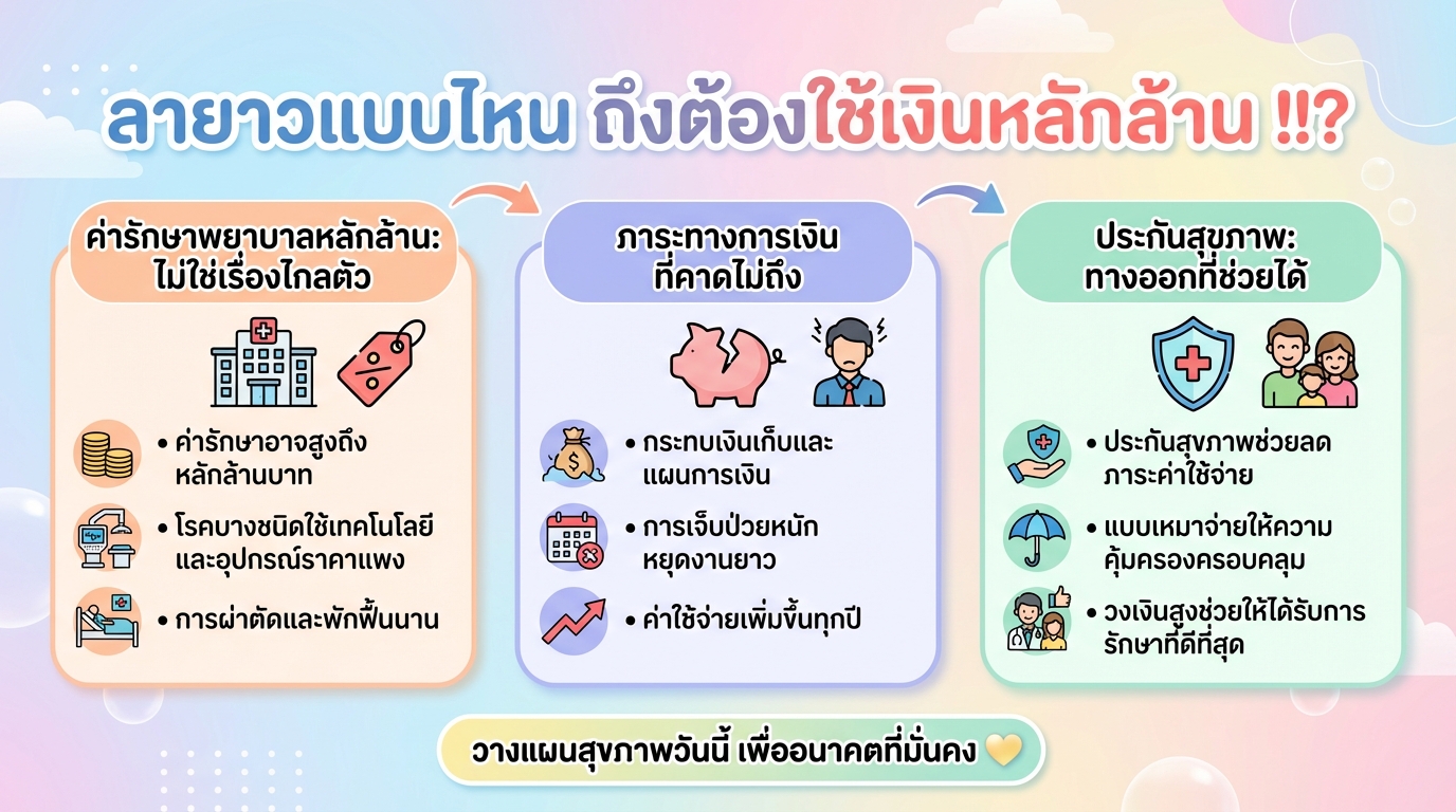 ลายาวแบบไหน ถึงต้องใช้เงินหลักล้าน !!? ไขข้อข้องใจเรื่องค่ารักษาพยาบาล