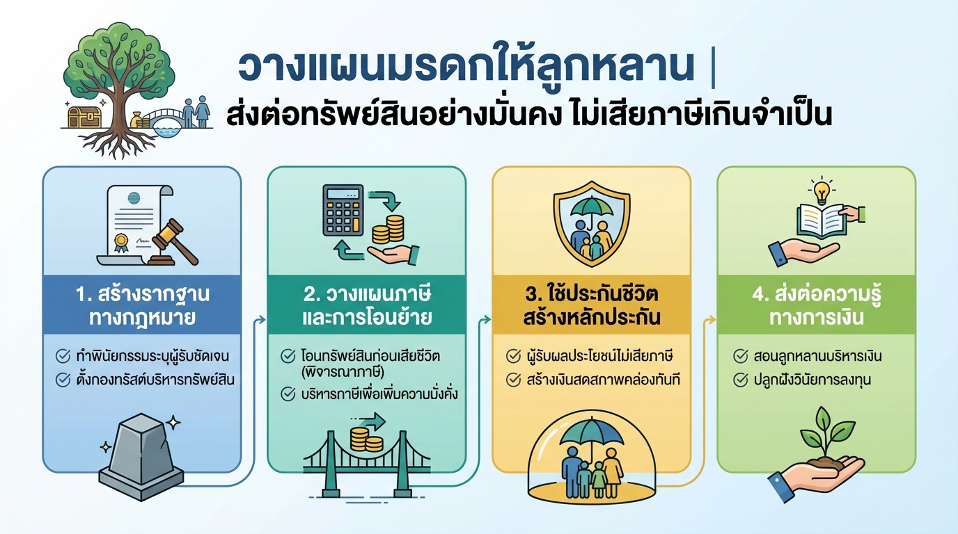วางแผนมรดกให้ลูกหลาน: ส่งต่อทรัพย์สินอย่างมั่นคง ไม่เสียภาษี