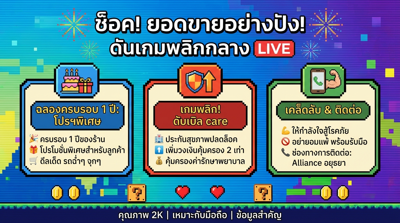 ช็อค! ยอดขายปัง! ดันเกมพลิกกลาง LIVE ฉลองครบรอบ 1 ปี!