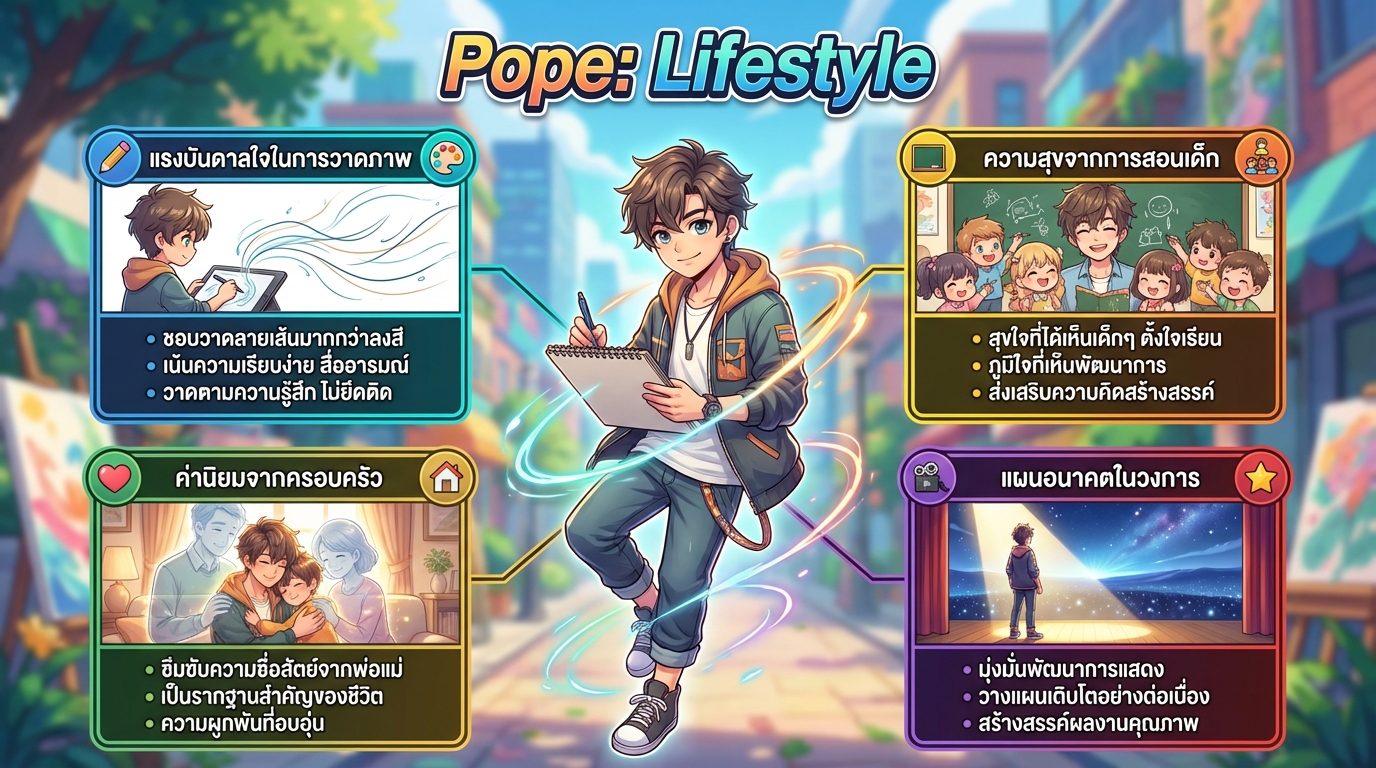 Pope: Lifestyle ชีวิต ไลฟ์สไตล์ และแรงบันดาลใจในการใช้ชีวิต