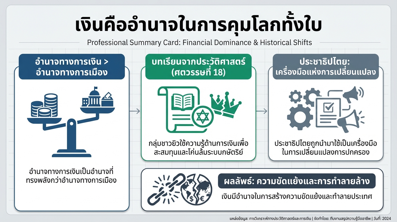 เงินคืออำนาจในการคุมโลกทั้งใบ: เจาะลึกการเงินและการลงทุน