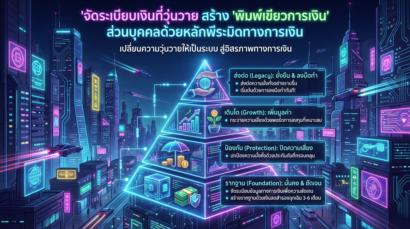 จัดระเบียบเงินที่วุ่นวาย: สร้างพิมพ์เขียวการเงินส่วนบุคคลด้วยพีระมิด