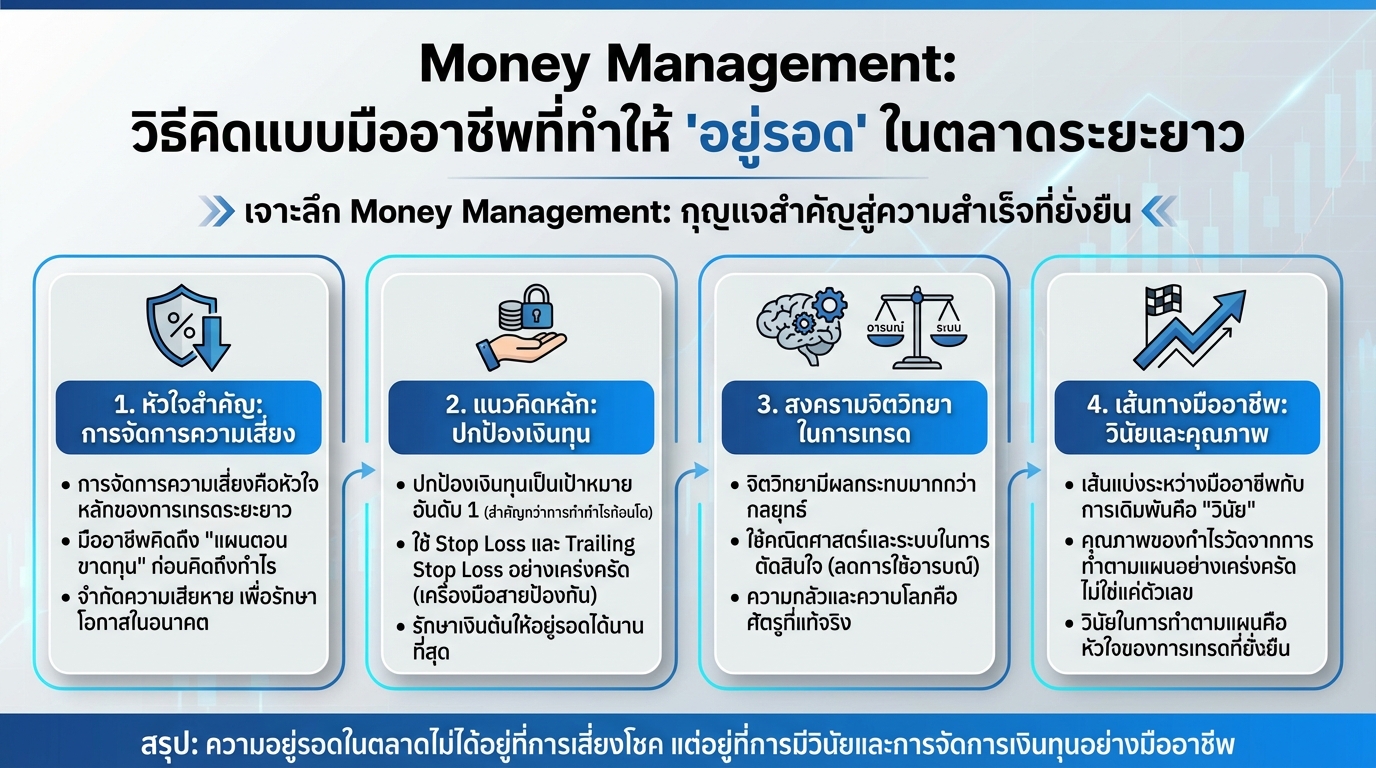 Money Management: วิธีคิดมืออาชีพ อยู่รอดในตลาดระยะยาว