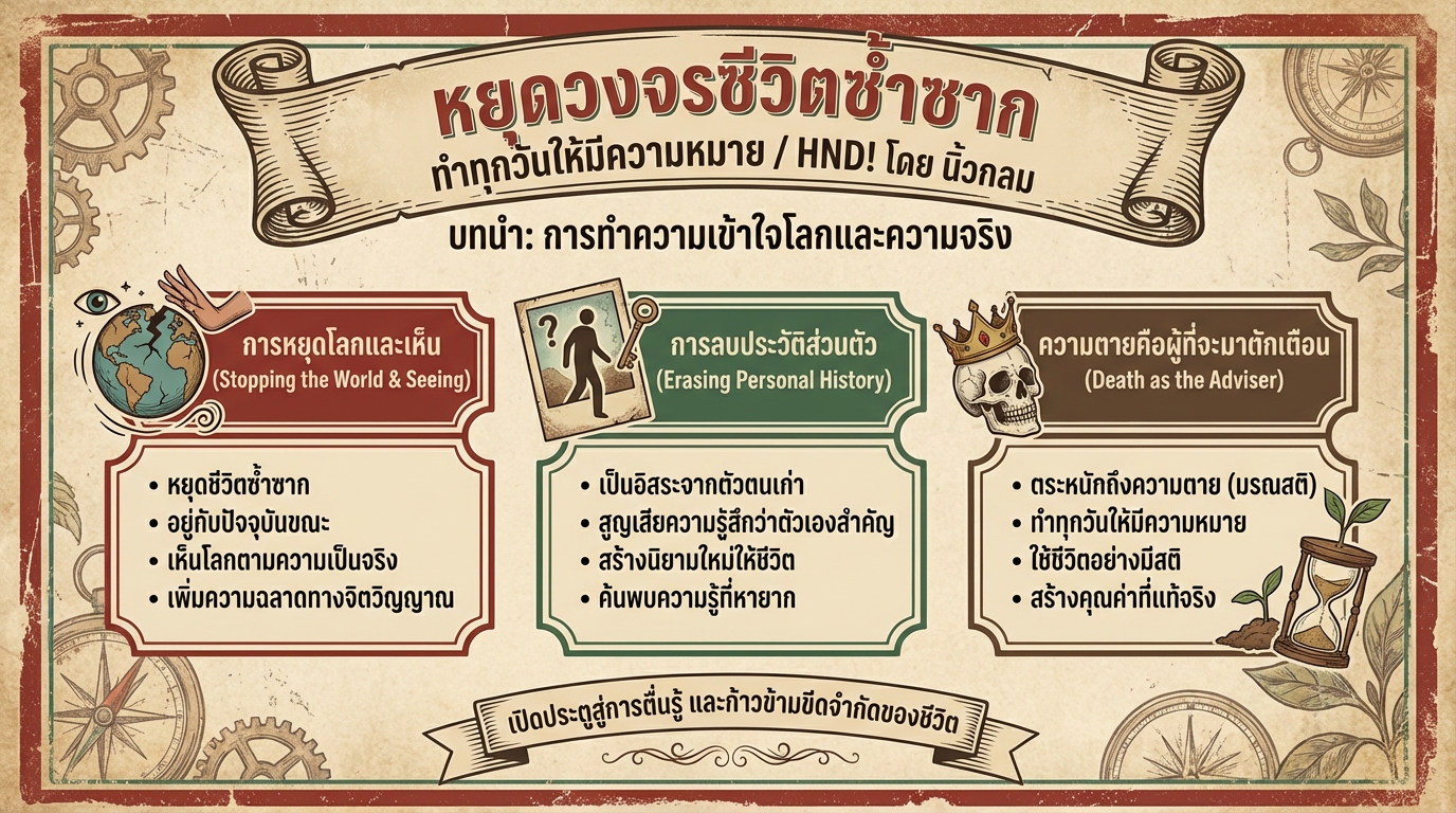 หยุดวงจรชีวิตซ้ำซาก ทำทุกวันให้มีความหมาย / HND! โดย นิ้วกลม