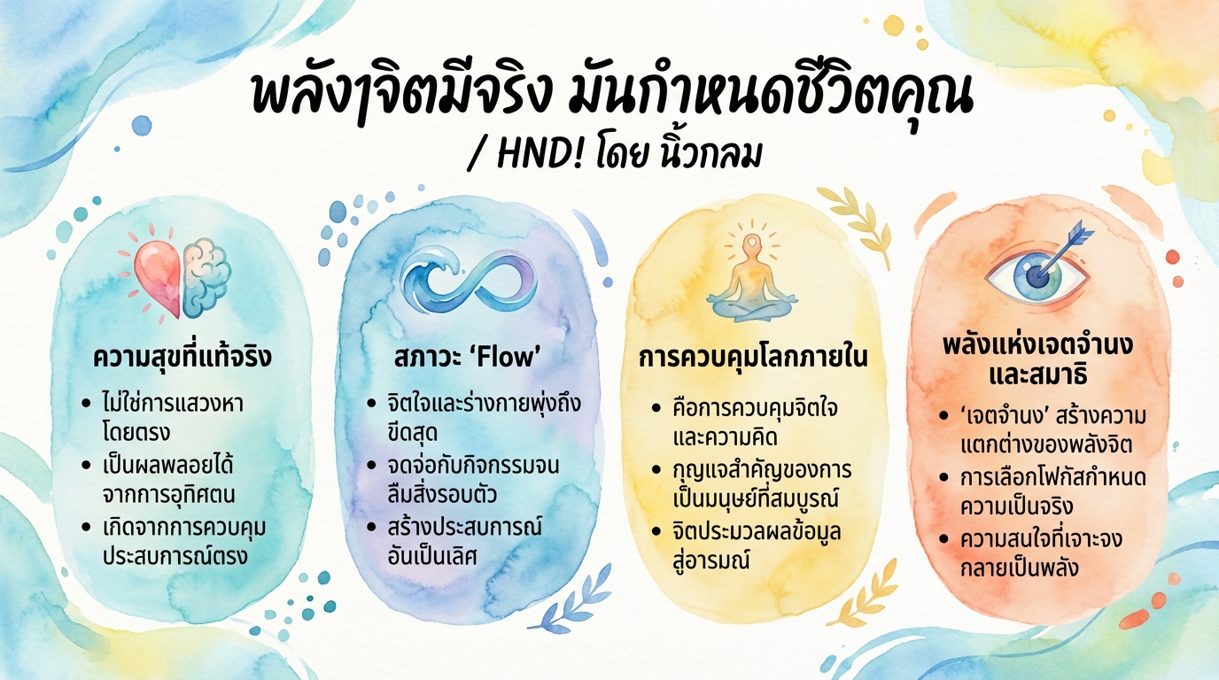 พลังจิตมีจริง: นิ้วกลมเผยเคล็ดลับกำหนดชีวิตและความสุข / HND!