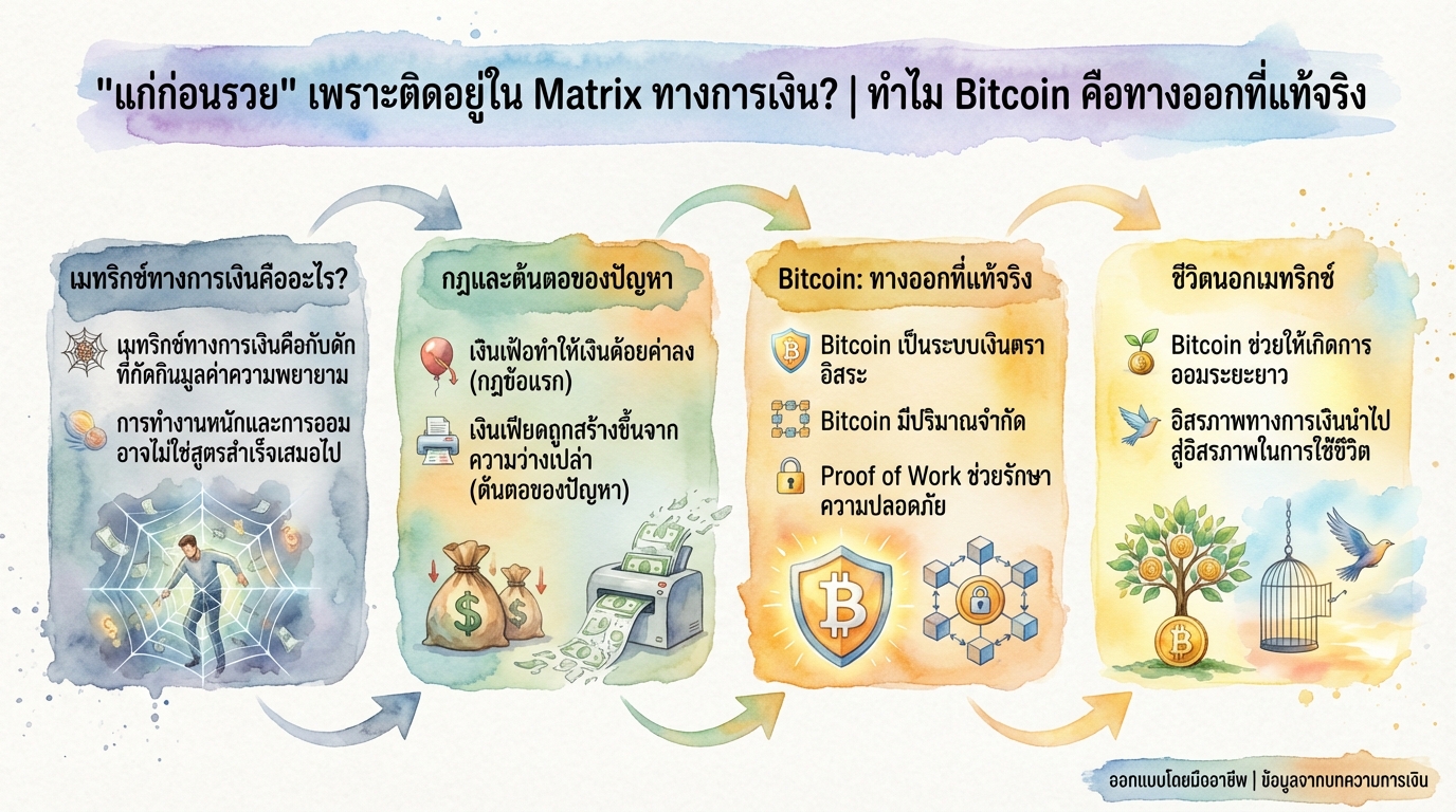 แก่ก่อนรวย? Bitcoin ทางออกทางการเงินที่แท้จริง