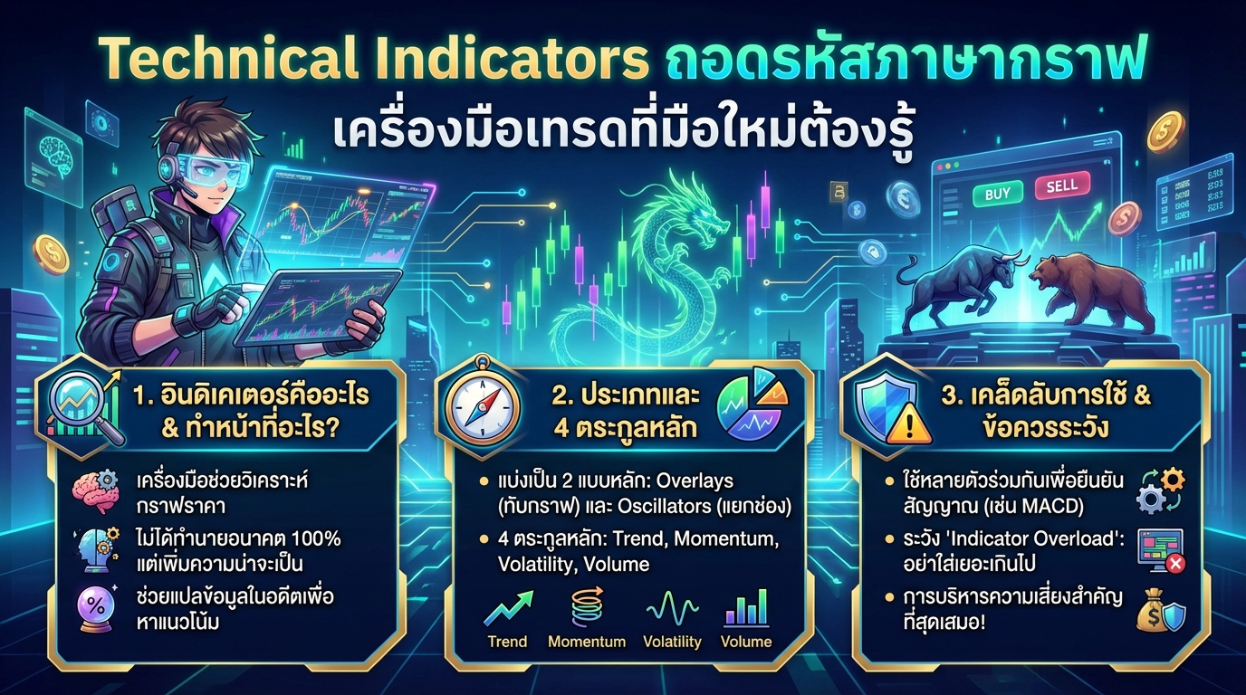 Technical Indicators: ถอดรหัสกราฟ เทรดเดอร์มือใหม่ต้องรู้