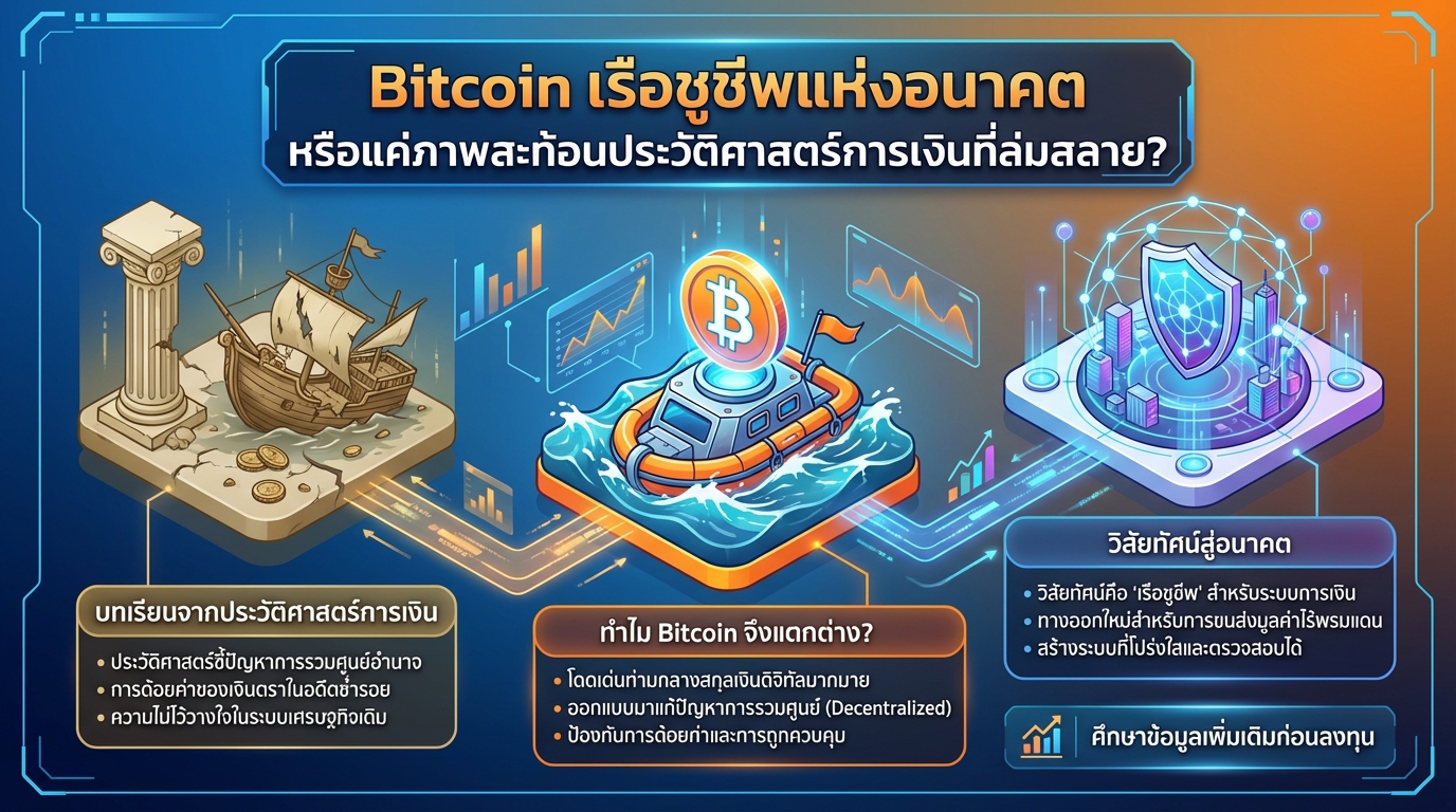Bitcoin: เรือชูชีพแห่งอนาคต หรือหายนะซ้ำรอยประวัติศาสตร์การเงิน?