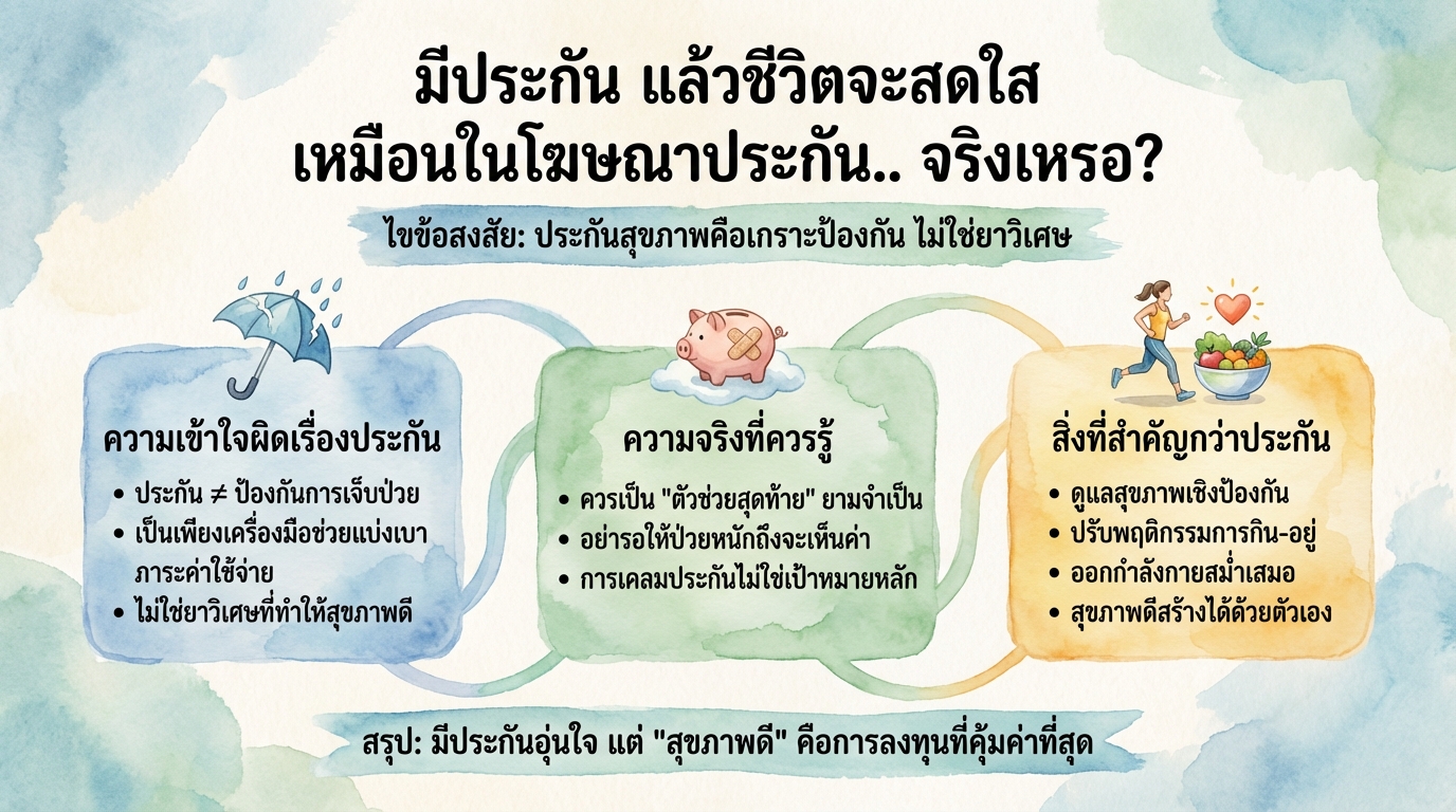 มีประกัน แล้วชีวิตจะสดใส? เช็คความจริงก่อนตัดสินใจ!