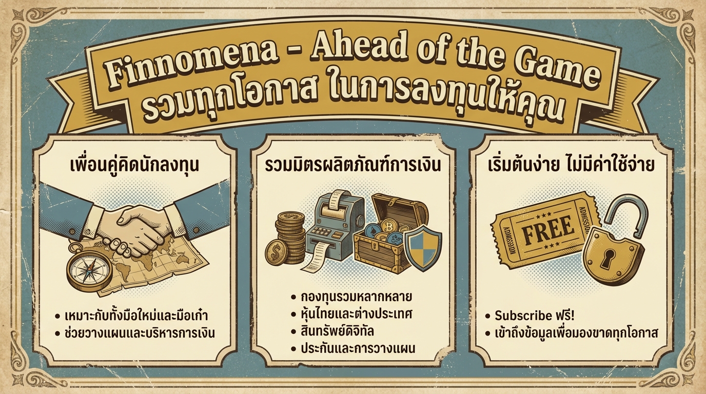Finnomena: รวมทุกโอกาสลงทุนเพื่ออนาคตที่เหนือกว่า