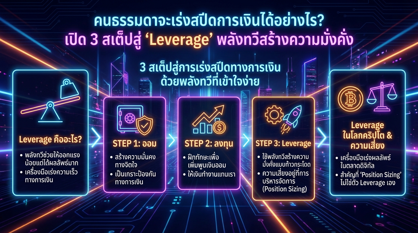 เร่งสปีดการเงิน: 3 สเต็ปสู่ Leverage พลังทวีสำหรับคนธรรมดา