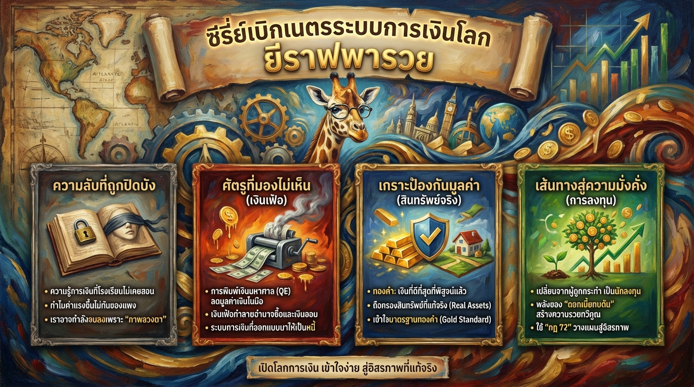 ซีรี่ย์เบิกเนตรระบบการเงินโลก ยีราฟพารวย: เปิดโลกการเงิน เข้าใจง่าย รวยขึ้น 10 เท่า!