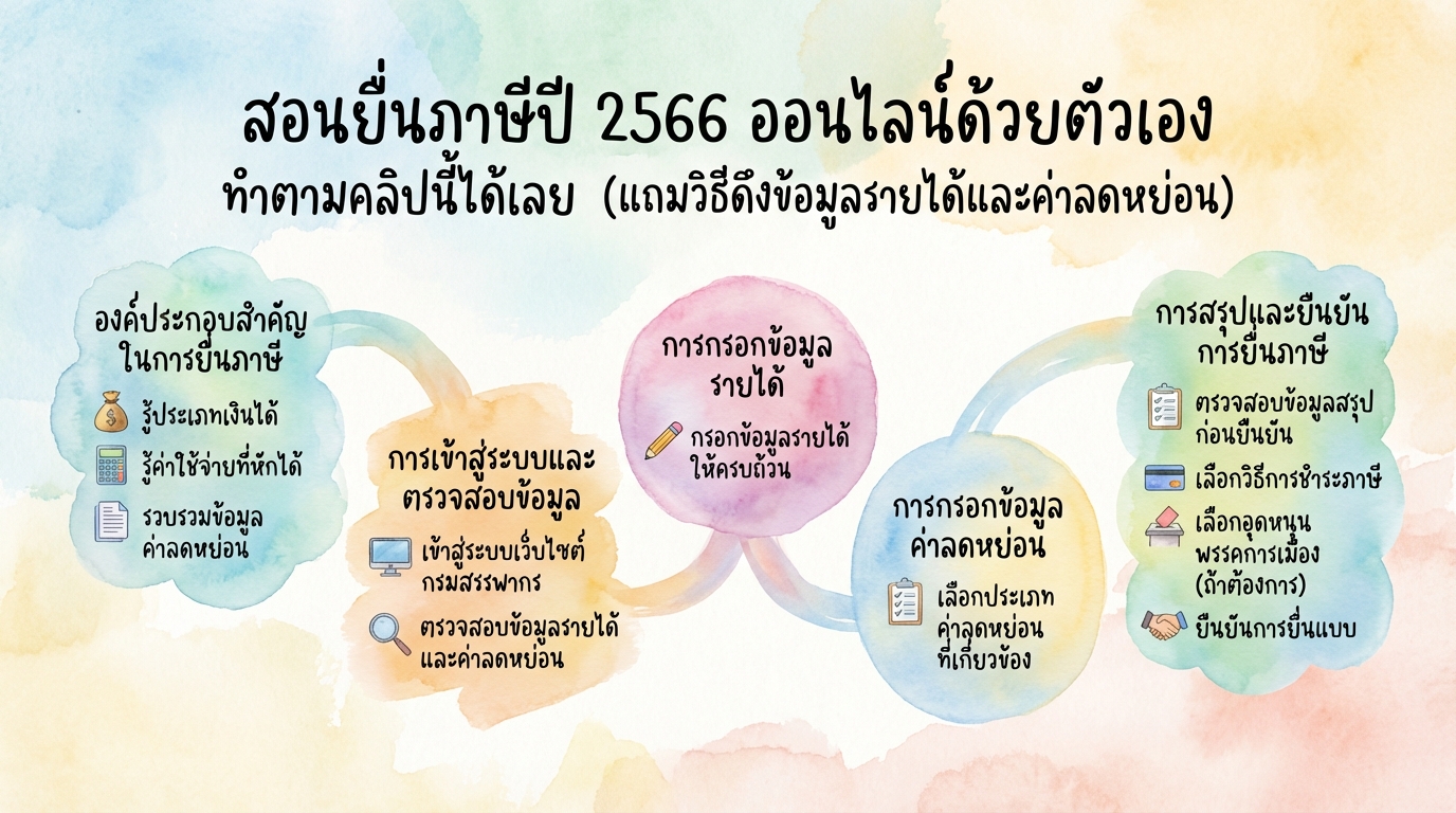 สอนยื่นภาษีปี 2566 ออนไลน์: คู่มือฉบับสมบูรณ์ ทำเองได้ง่ายๆ