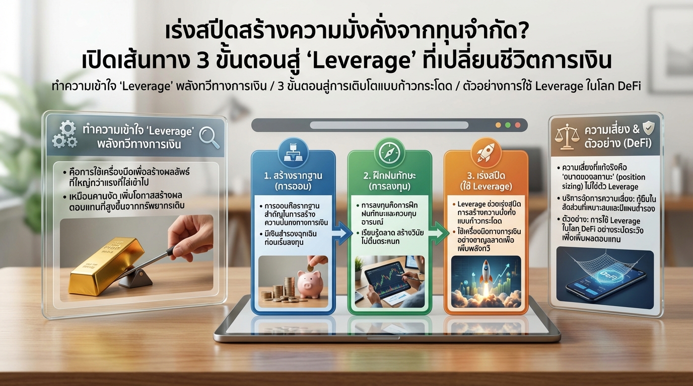 เร่งสปีดสร้างความมั่งคั่ง: 3 ขั้นตอนสู่ ‘Leverage’ ที่เปลี่ยนชีวิต