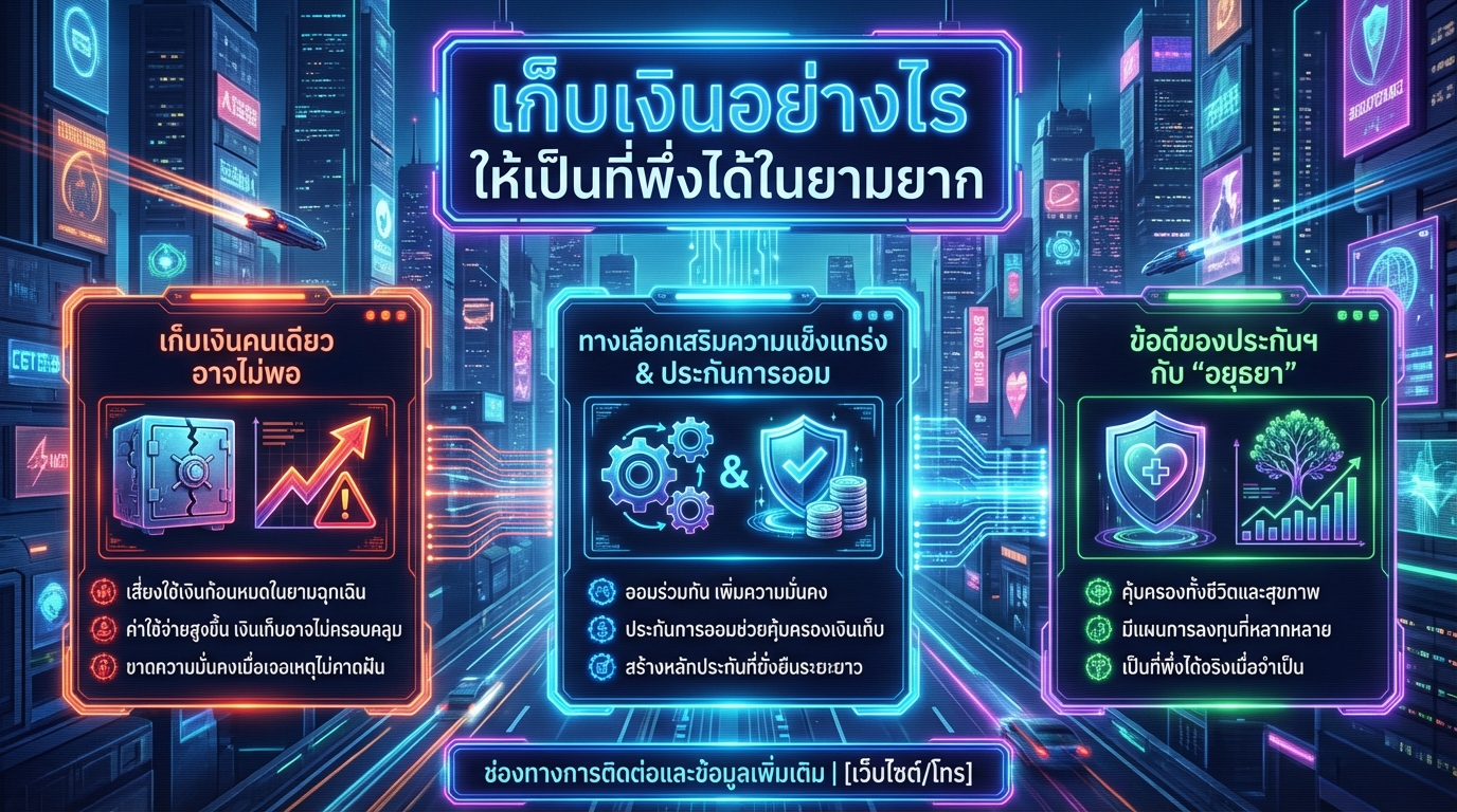 เก็บเงินอย่างไร ให้เป็นที่พึ่งได้ในยามยาก: ทางออกเพื่อความมั่นคงทางการเงิน