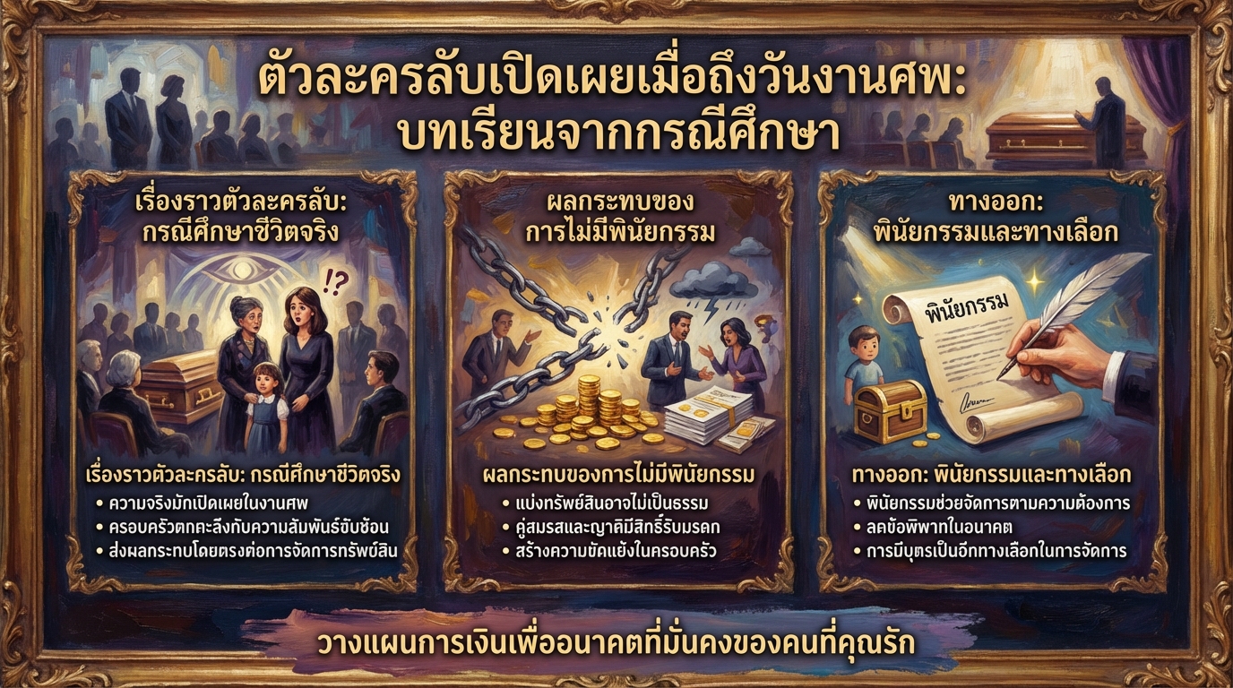 ตัวละครลับเปิดเผยเมื่อถึงวันงานศพ | บทเรียนการเงินจากชีวิตจริง