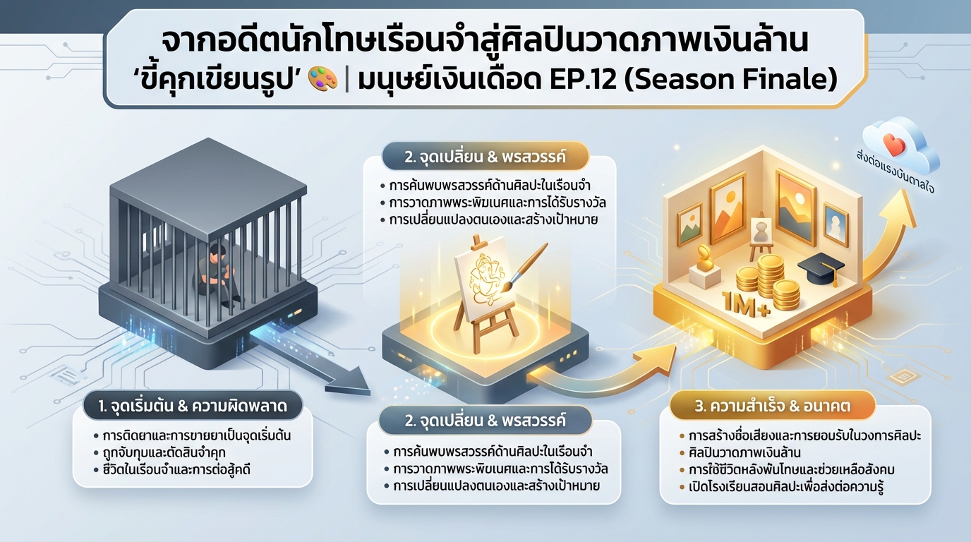 จากนักโทษสู่ศิลปิน: ชีวิตพลิกผัน ‘ขี้คุกเขียนรูป’ | การงง การเงิน