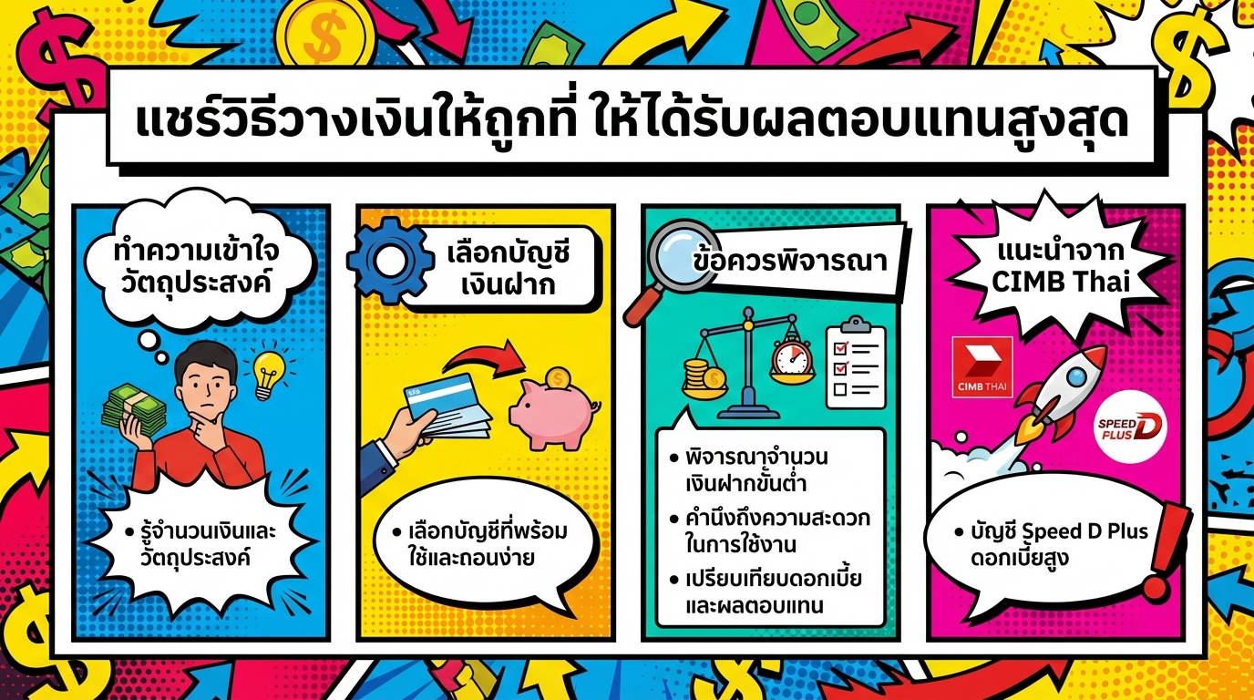 แชร์วิธีวางเงินให้ถูกที่ รับผลตอบแทนสูงสุด ฉบับมือใหม่