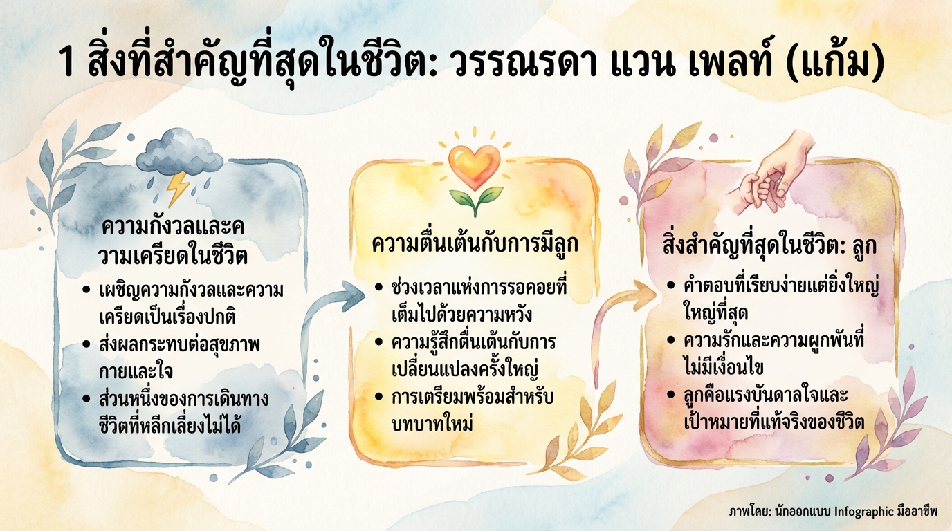 1 สิ่งที่สำคัญที่สุดในชีวิต: วรรณรดา แวน เพลท์ (แก้ม)