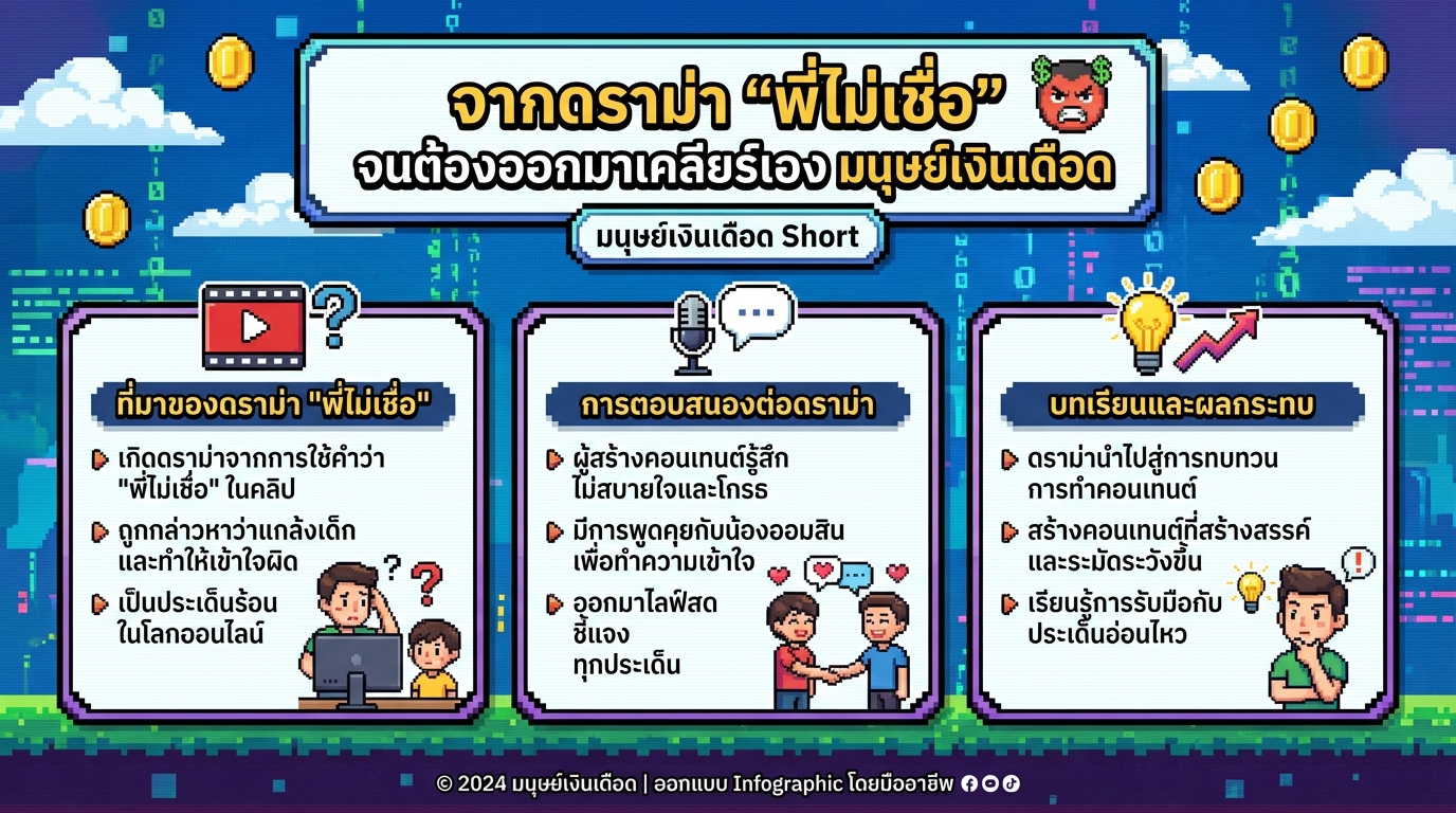 จากดราม่า ‘พี่ไม่เชื่อ’ มนุษย์เงินเดือด ชี้แจงทุกประเด็น | การเงิน