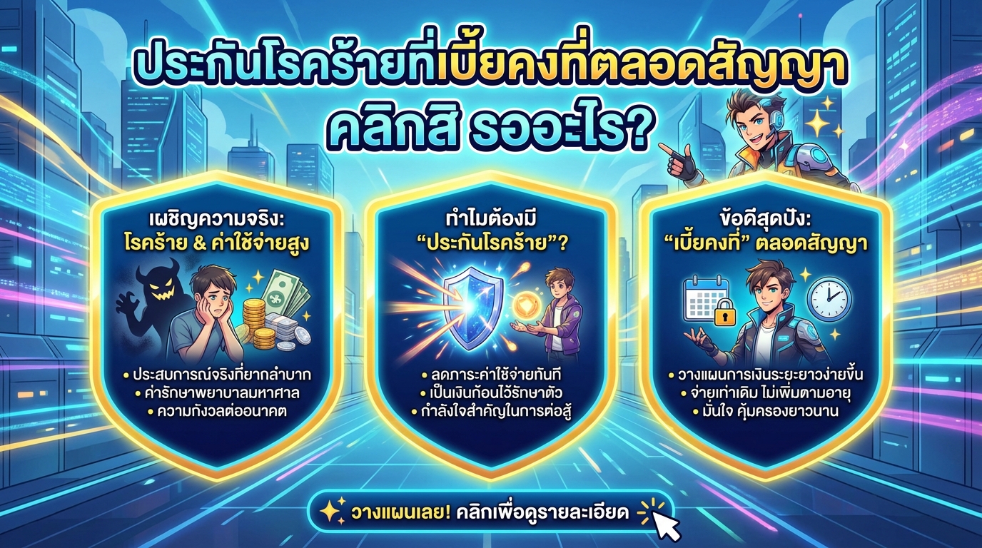 ประกันโรคร้ายที่เบี้ยคงที่ตลอดสัญญา: วางแผนการเงินเพื่ออนาคต