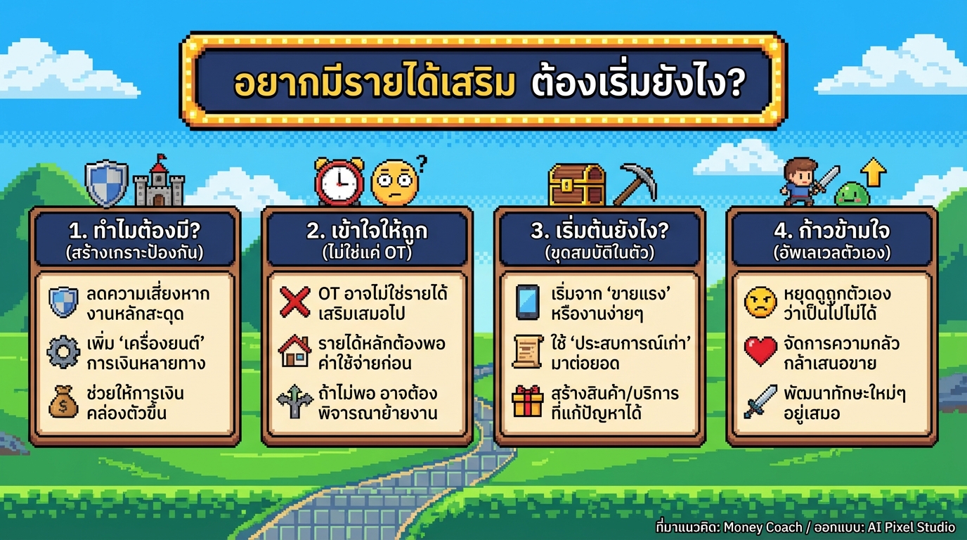 อยากมีรายได้เสริม ต้องเริ่มยังไง? | You’re Your Money Coach