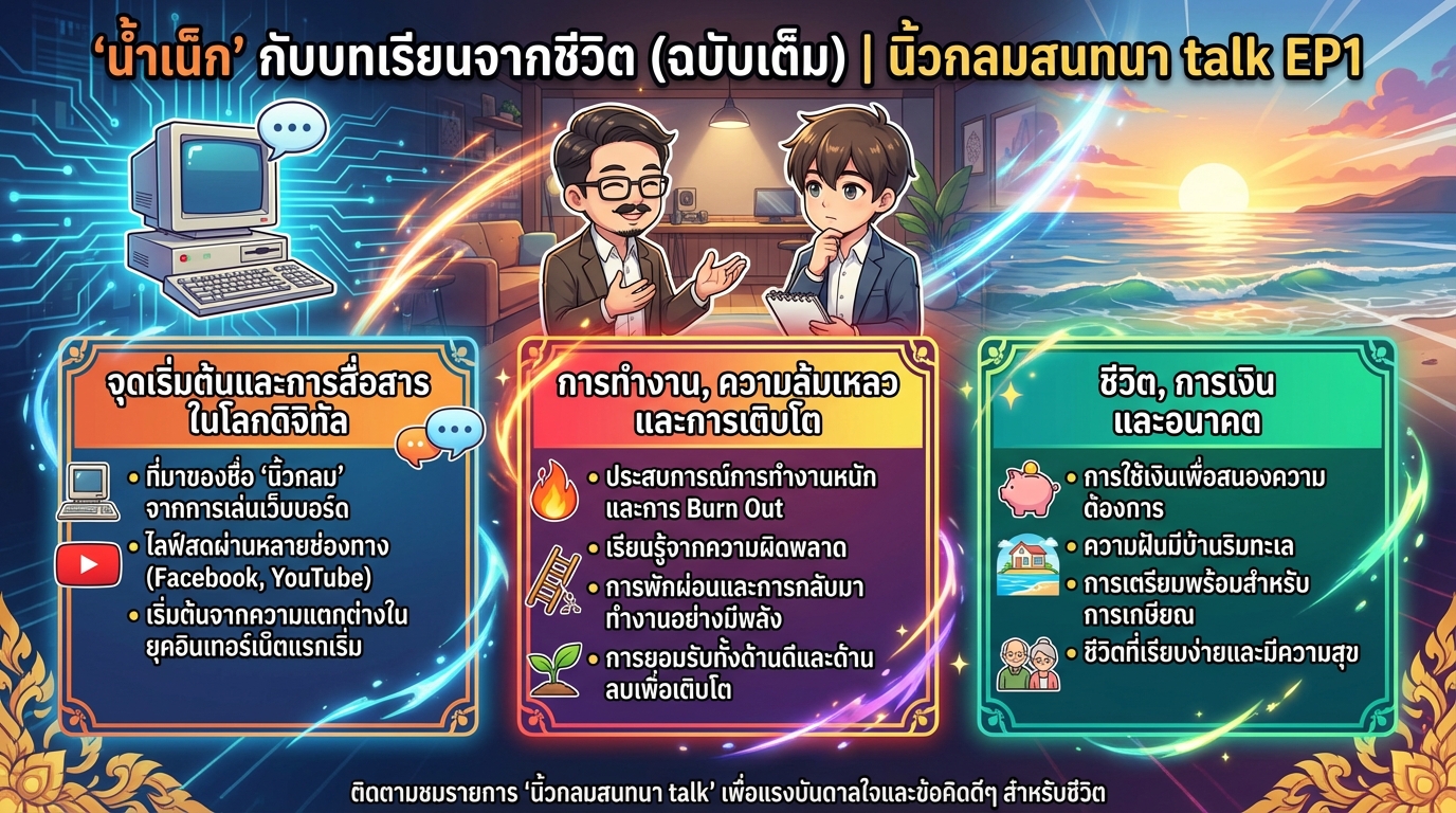 น้าเน็กคุยกับนิ้วกลม: บทเรียนชีวิต, ความล้มเหลว, การทำงาน | การเงิน