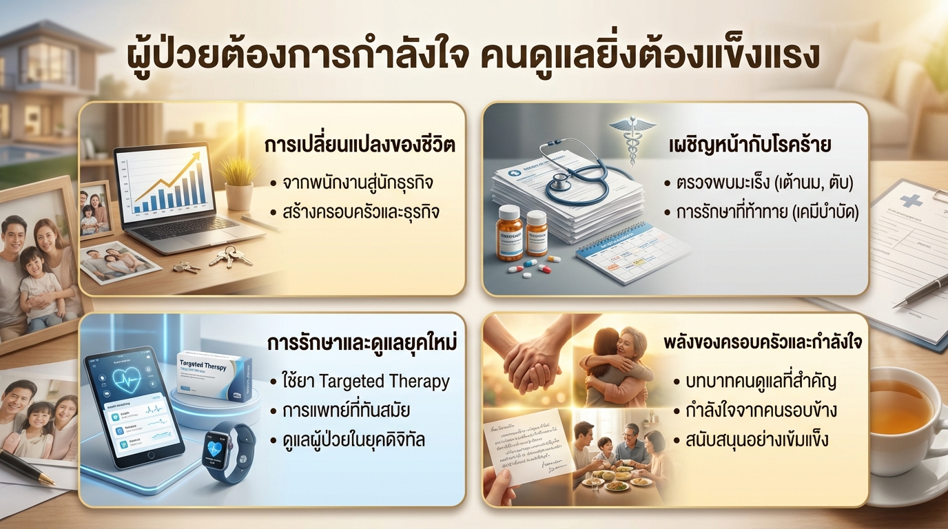 ผู้ป่วยต้องการกำลังใจ คนดูแลยิ่งต้องแข็งแรง: เรื่องราวจากประสบการณ์จริง