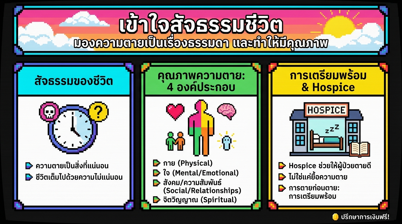 เข้าใจสัจธรรมชีวิต: มองความตายเป็นเรื่องธรรมดา เพื่อคุณภาพชีวิตที่ดี