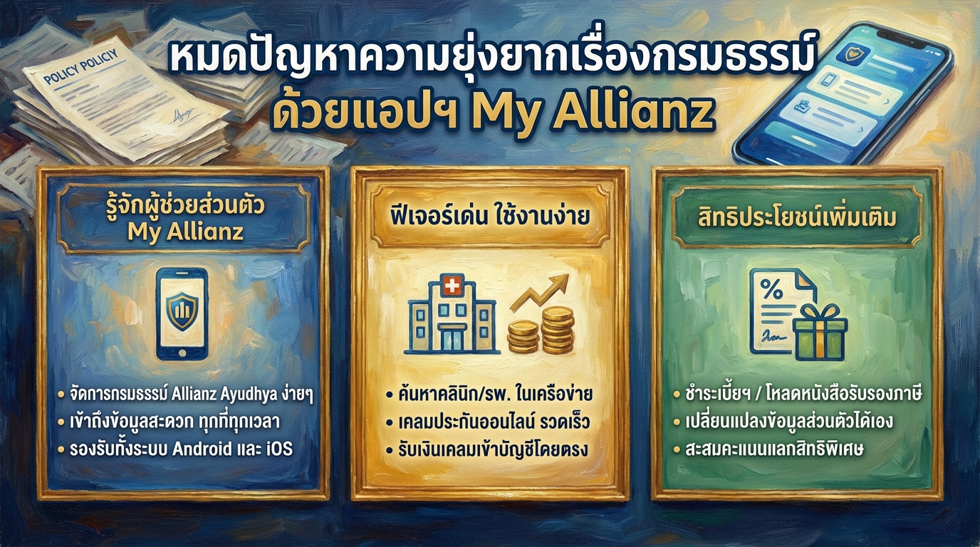 หมดปัญหาเรื่องกรมธรรม์! รู้จัก My Allianz แอปฯ ที่ใช่สำหรับคุณ