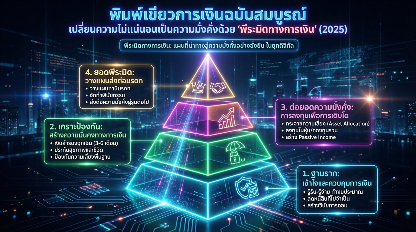 พิมพ์เขียวการเงิน: พีระมิดทางการเงิน เปลี่ยนชีวิตสู่ความมั่งคั่ง (2025)