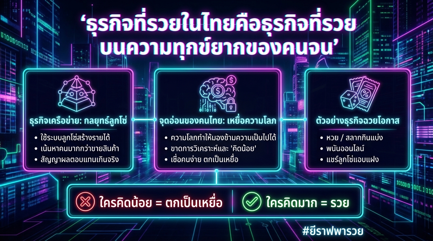 ธุรกิจที่รวยบนความทุกข์ยากของคนจน: เจาะลึกกลยุทธ์และกับดัก #ยีราฟพารวย