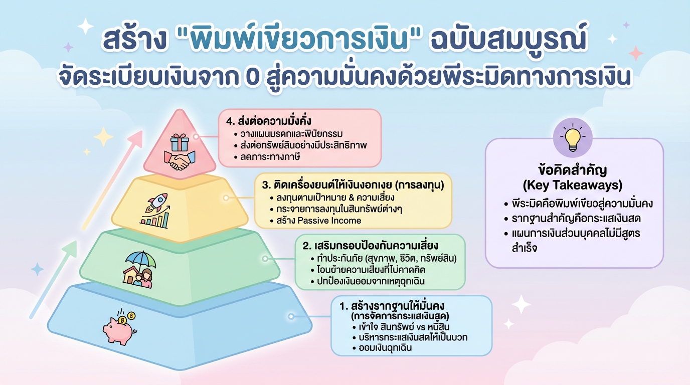 สร้างพิมพ์เขียวการเงิน: จัดระเบียบเงินสู่ความมั่นคงด้วยพีระมิด