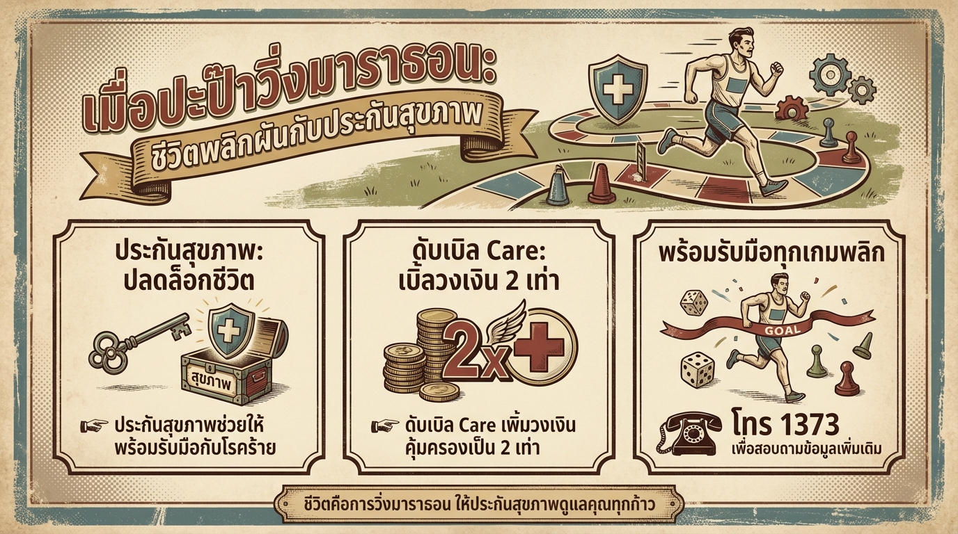 เมื่อปะป๊าวิ่งมาราธอน: ชีวิตพลิกผันกับประกันสุขภาพ พร้อมทุกเกม