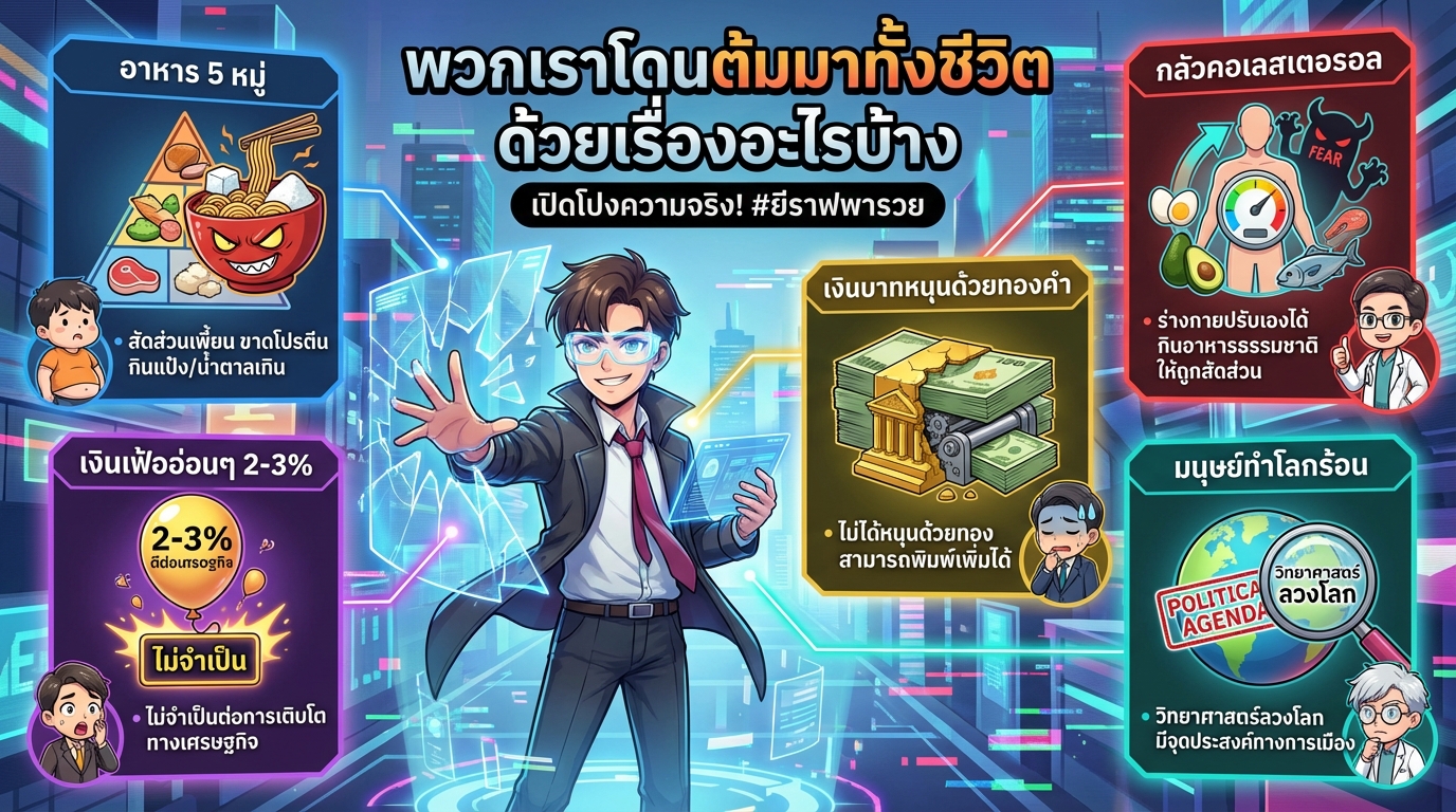 พวกเราโดนต้มมาทั้งชีวิตด้วยเรื่องอะไรบ้าง? เปิดโปงความจริง #ยีราฟพารวย