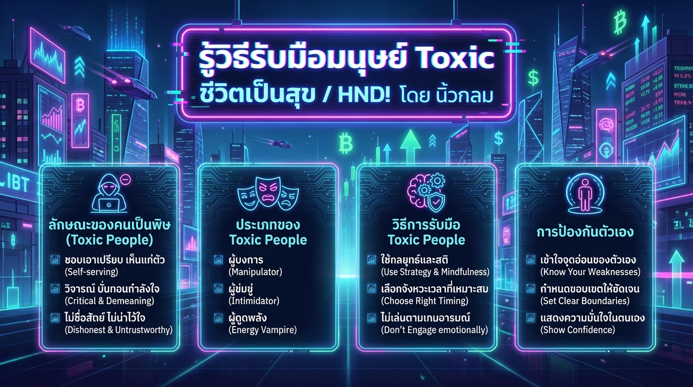 รู้วิธีรับมือมนุษย์ Toxic ชีวิตเป็นสุข / HND! โดย นิ้วกลม | การงง การเงิน